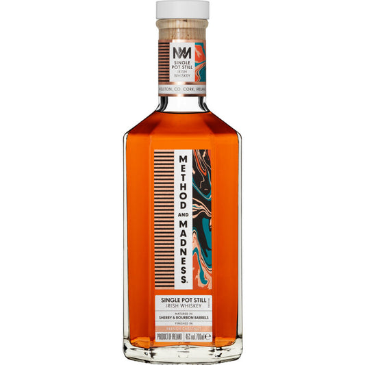 Method And Madness Single Pot Still Irish Whiskey Finished In French C - 700ML - Front