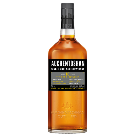 Auchentoshan Single Malt Scotch 18 Yr 86 - 750ML - Front