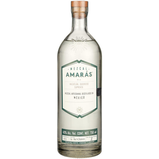 Amaras Mezcal Cupreata Joven 86 - 750ML - Front