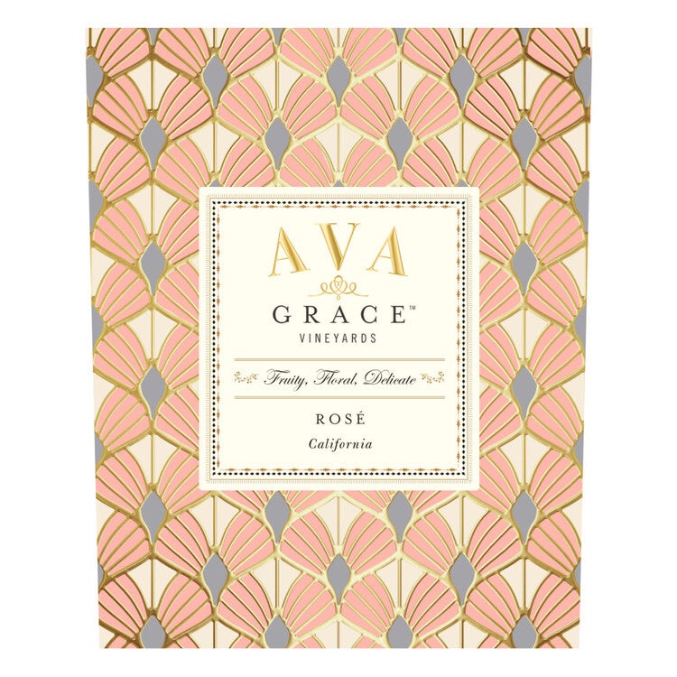 Ava Grace Vineyards Rose Wine California - 750ML - Front Label