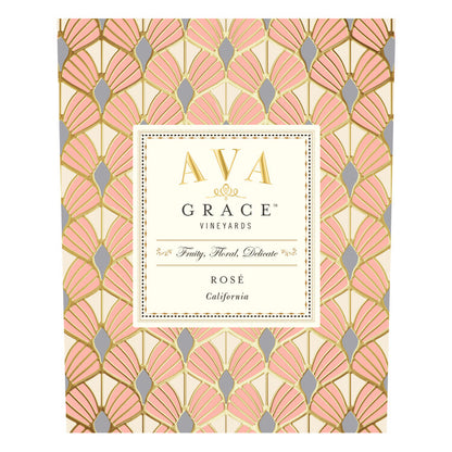 Ava Grace Vineyards Rose Wine California - 750ML - Front Label