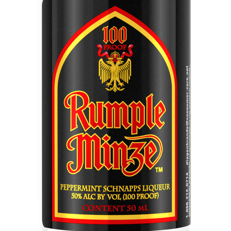 Rumple Minze Peppermint Schnapps 100 - 50ML - Front Label