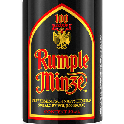 Rumple Minze Peppermint Schnapps 100 - 50ML - Front Label