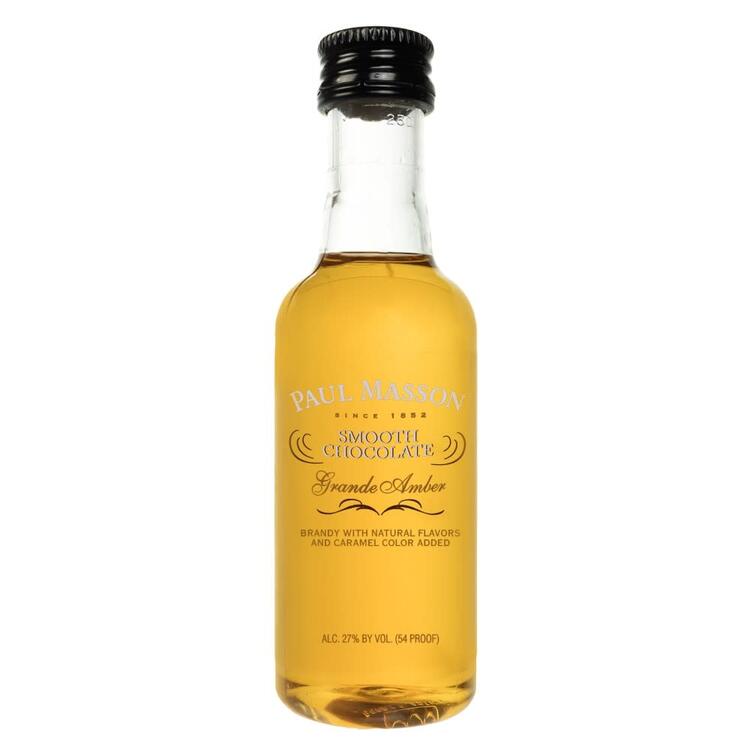 Paul Masson Smooth Chocolate Flavored Brandy Grande Amber 54 - 50ML - Front