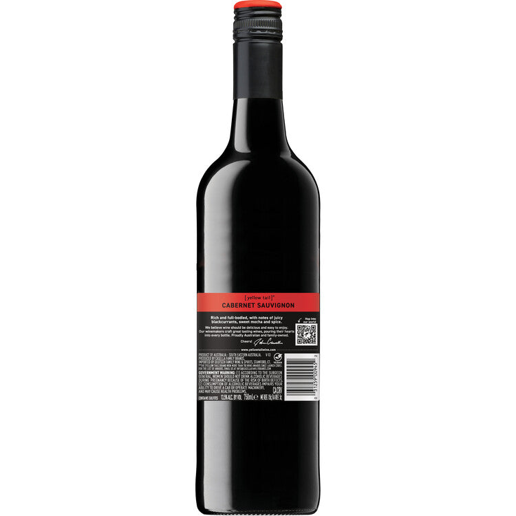 Yellow Tail Cabernet Sauvignon South Eastern Australia - 750ML - Back