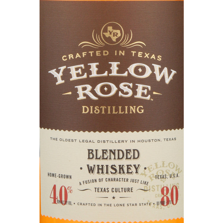 Yellow Rose Distilling Premium American Whiskey 80 - 1.75L - Front Label