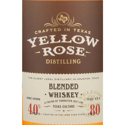 Yellow Rose Distilling Premium American Whiskey 80 - 1.75L - Front Label