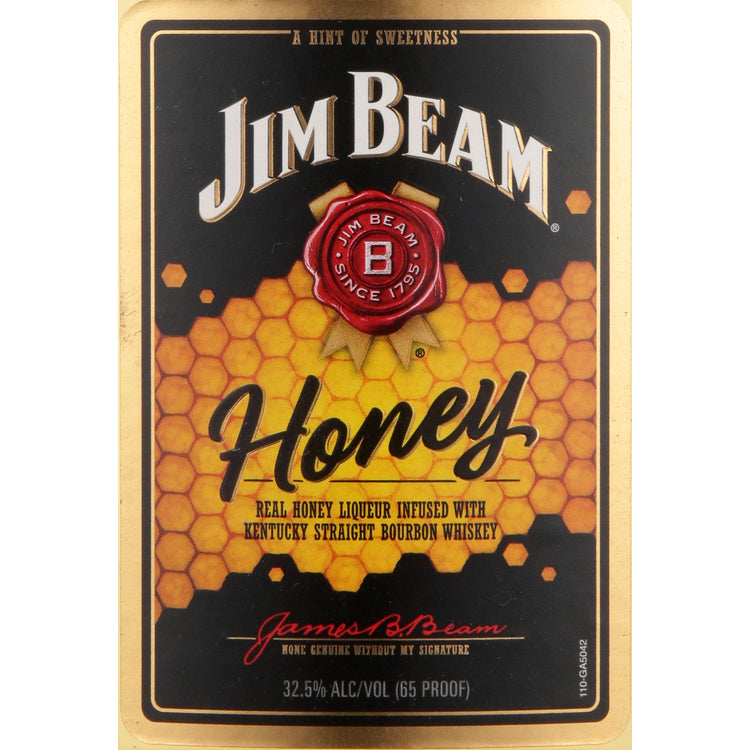 Jim Beam Honey Flavored Whiskey 65 - 375ML - Front Label