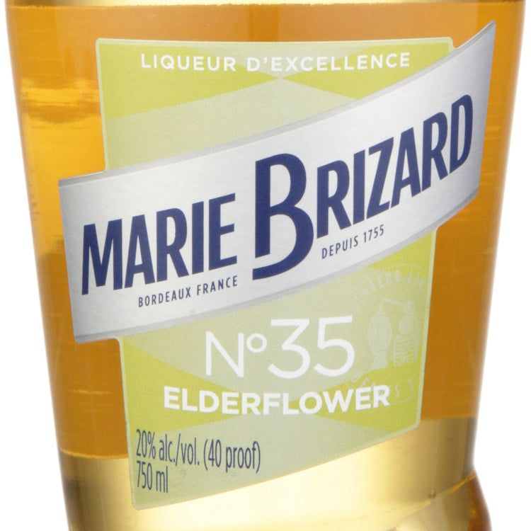 Marie Brizard Elderflower Liqueur 40 - 750ML - Front Label