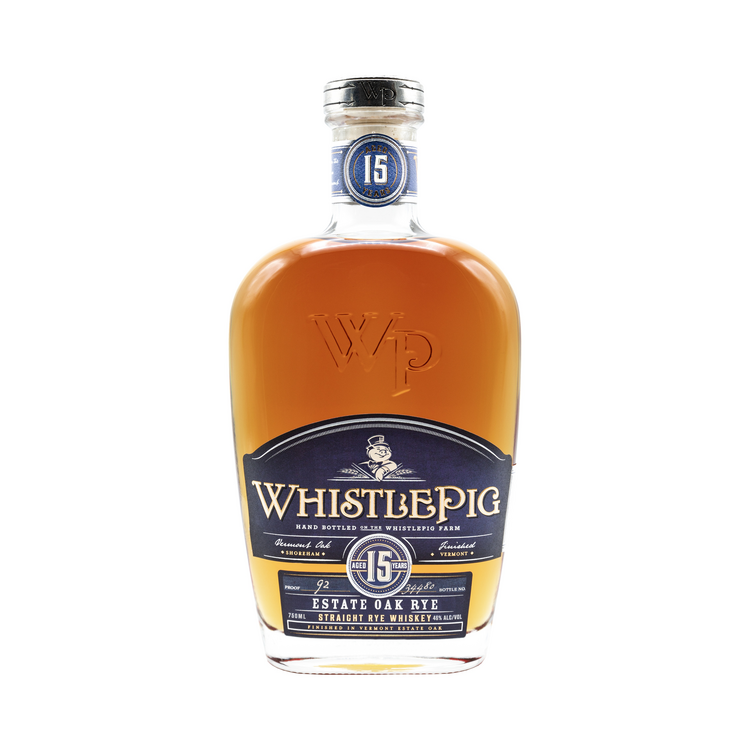Whistlepig Straight Rye Whiskey Finished In Vermont Estate Oak 15 Yr 9 - 750ML - Front