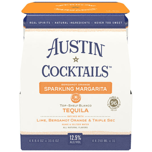 Austin Cocktails Triple Sec Bergamot Orange & Lime Sparkling Margarita - 250ML