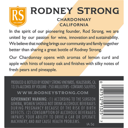 Rodney Strong Chardonnay Sonoma County 2023 - 750ML