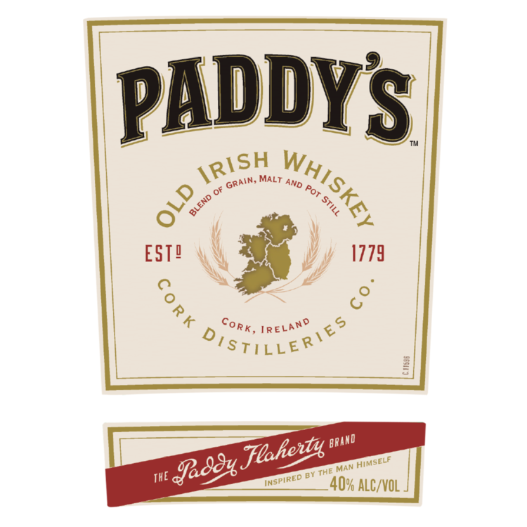 Paddy Blended Irish Whiskey 80 - 375ML - Front Label