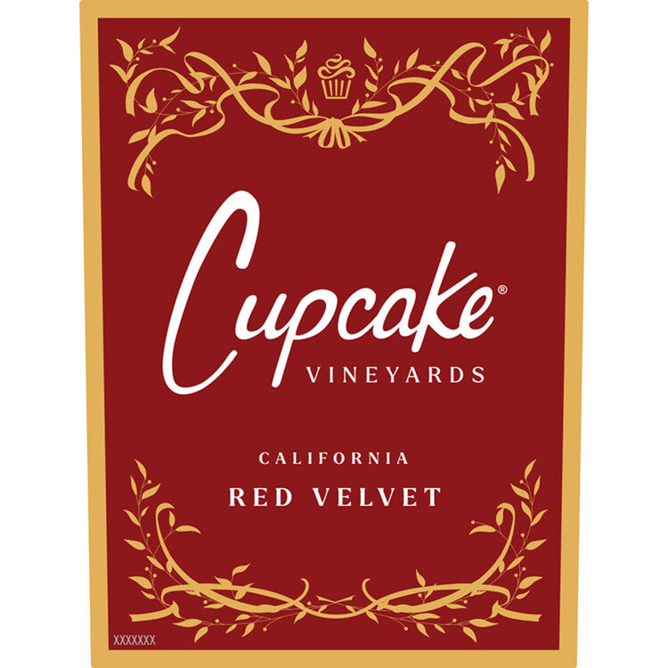 Cupcake Vineyards Red Velvet California - 750ML - Front Label