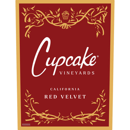 Cupcake Vineyards Red Velvet California - 750ML - Front Label