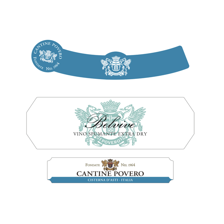 Cantine Povero Extra Dry Belvive Italy - 750ML - Front Label