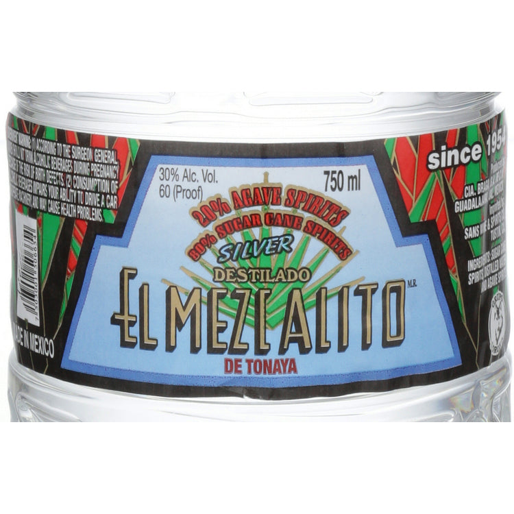 El Mezcalito Agave & Cane Neutral Spirits Blanco 60 - 750ML - Front Label