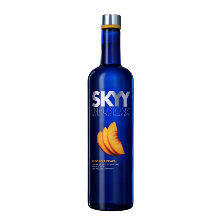 Skyy Peach Flavored Vodka Infusions 70 - 750ML - Front