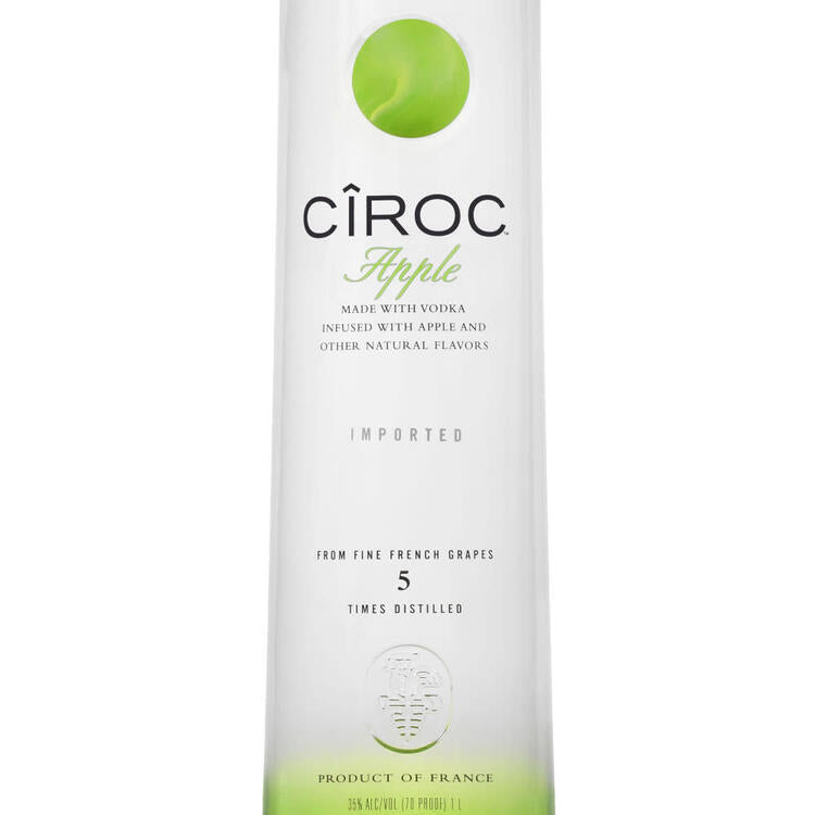 Ciroc Apple Flavored Vodka 70 - 1.0L - Front Label