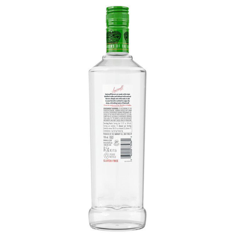 Smirnoff Lime Flavored Vodka 60 - 750ML