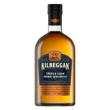 Kilbeggan Blended Irish Whiskey Triple Cask 86 - 750ML