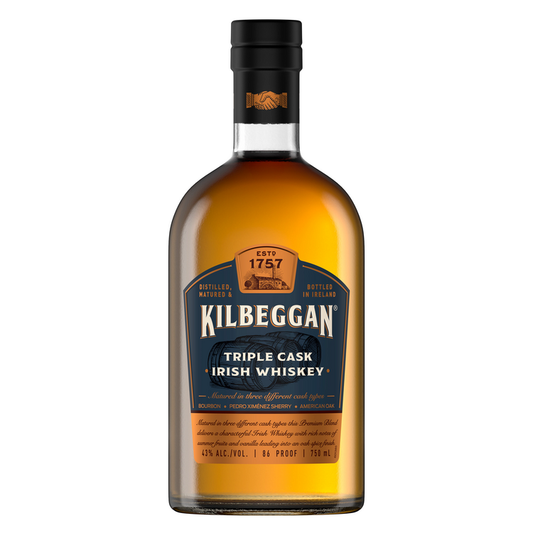 Kilbeggan Blended Irish Whiskey Triple Cask 86 - 750ML
