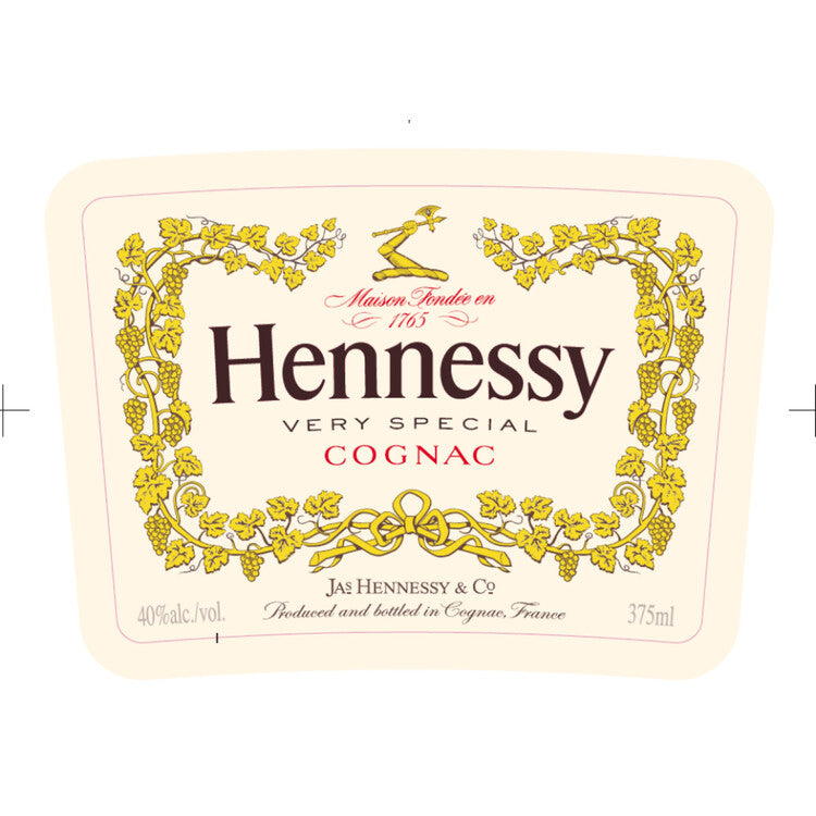 Hennessy Cognac Vsop 80 W/ Gift Box - 375ML - Front Label