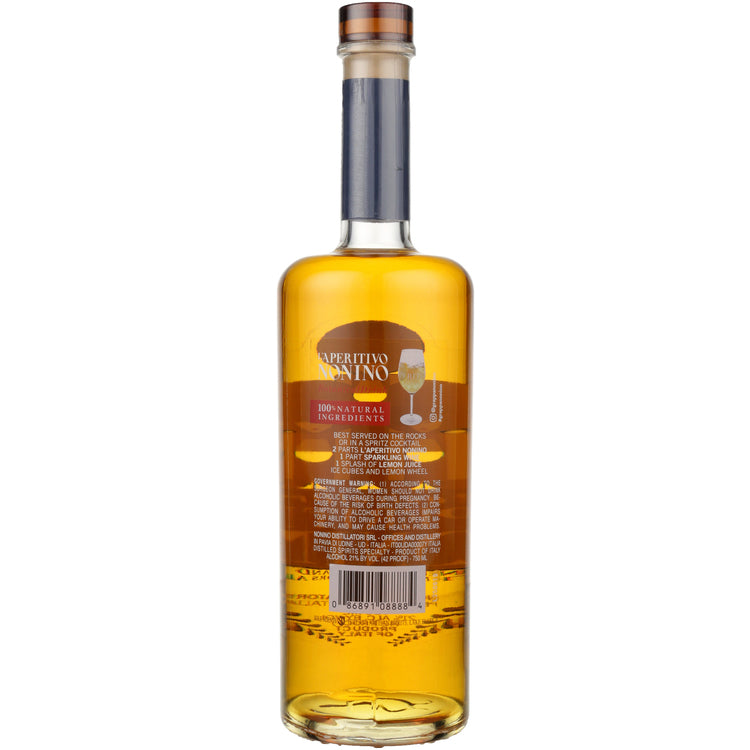 Nonino L'Aperitivo Botanical Drink 42 - 750ML - Back