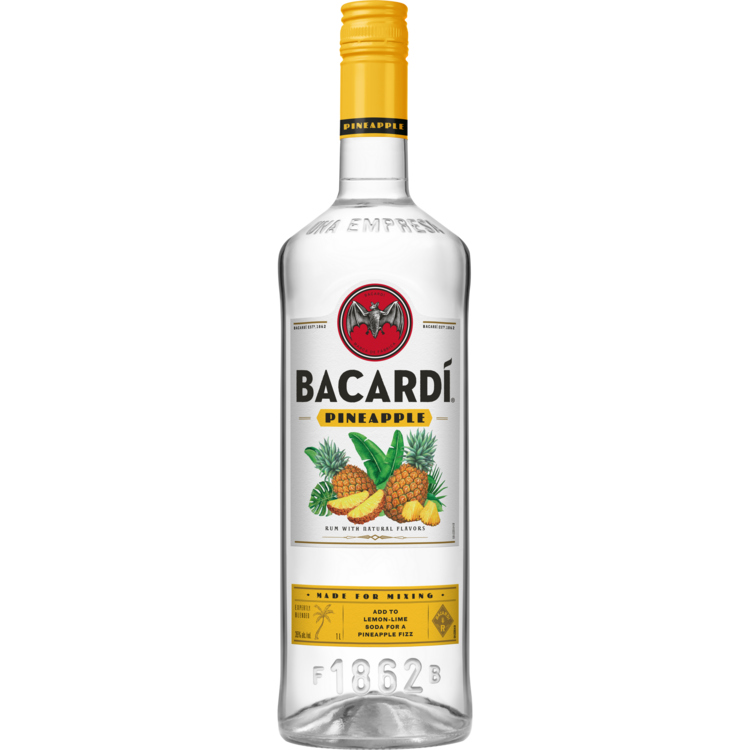 Bacardi Pineapple Flavored Rum 70 - 1.0L - Front