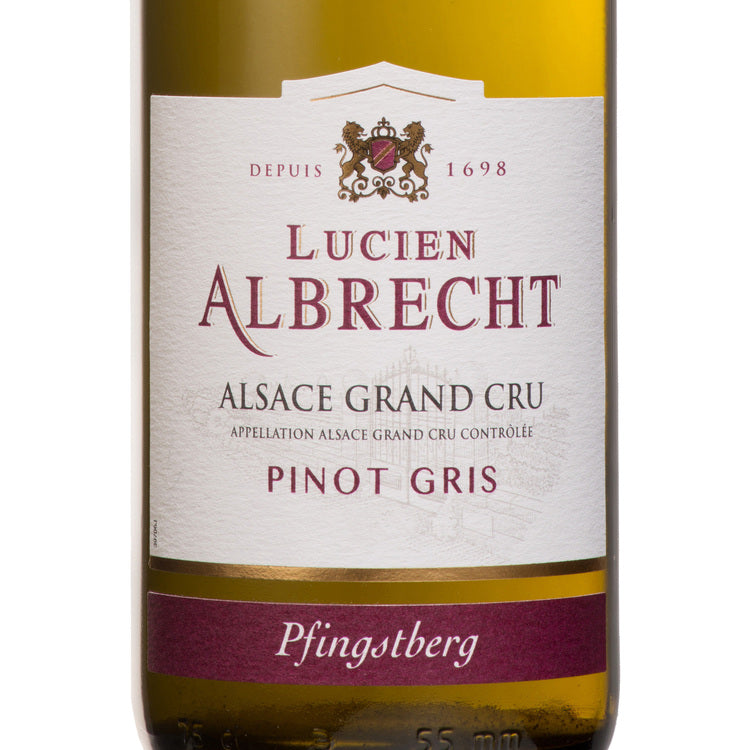 Lucien Albrecht Pinot Gris Pfingstberg Alsace Grand Cru 2017 - 750ML - Front Label