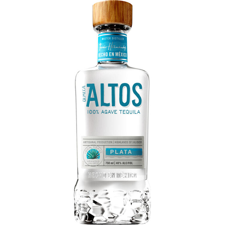 Olmeca Altos Tequila Plata 80 W/ Powell & Mahoney Margarita Mix - 750ML - Front