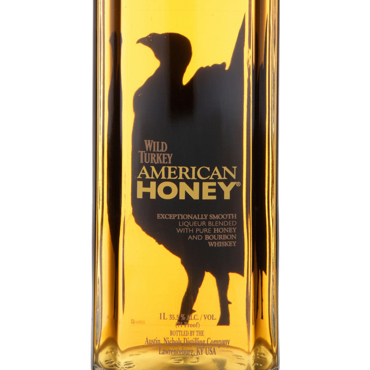 Wild Turkey Honey Whiskey Liqueur American Honey 71 - 1.0L - Front Label