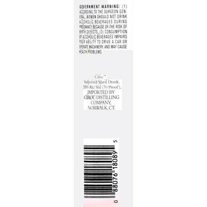Ciroc Mango Flavored Vodka 70 - 1.75L - Back Label