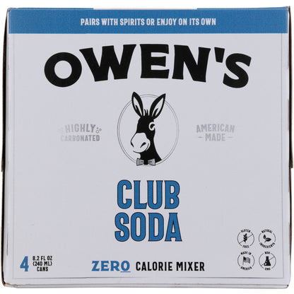 Owen'S Craft Mixers Club Soda - 240ML