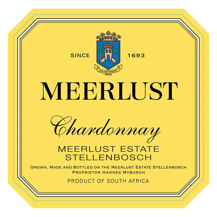Meerlust Chardonnay Stellenbosch 2023 - 750ML - Front Label