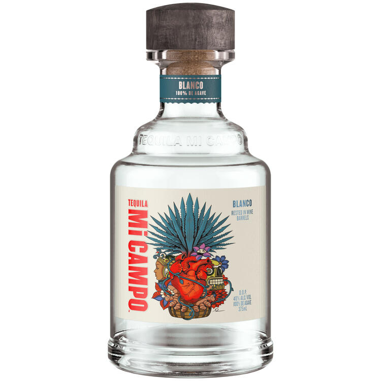Mi Campo Tequila Blanco 80 - 375ML - Front Label