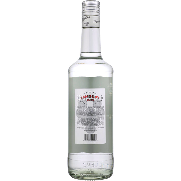 Tanduay White Rum 80 - 750ML - Back