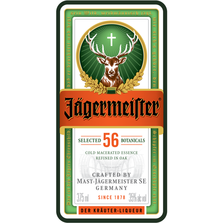 Jagermeister Herbal Liqueur 70 - 375ML - Front Label