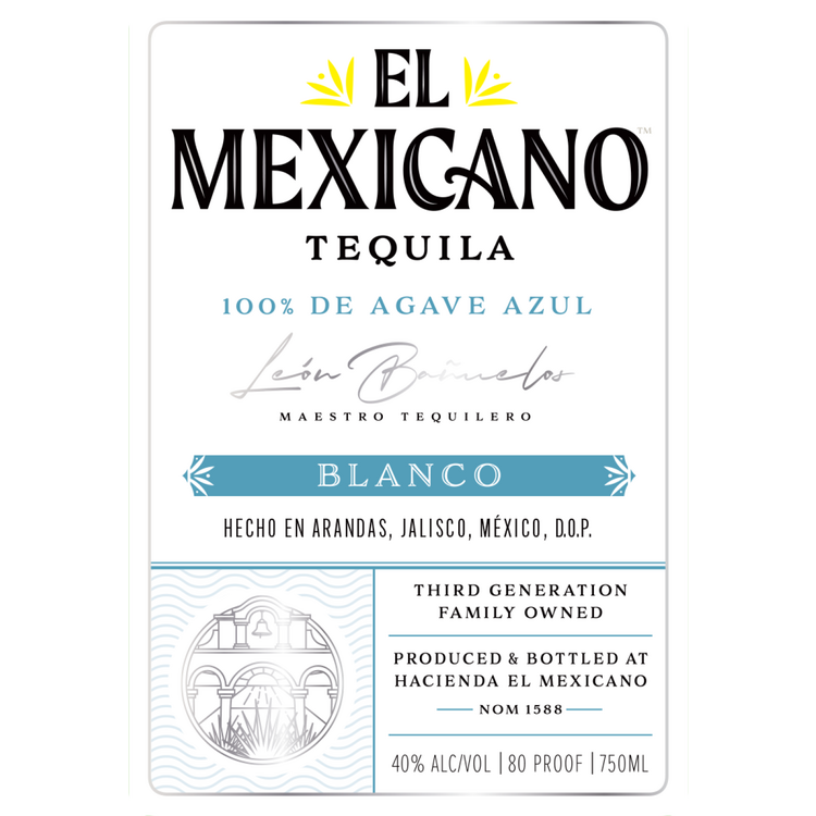 El Mexicano Tequila Blanco 80 - 750ML