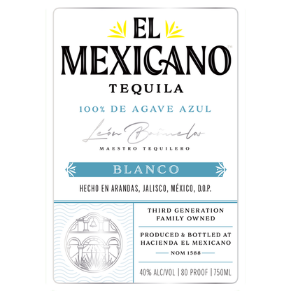 El Mexicano Tequila Blanco 80 - 750ML