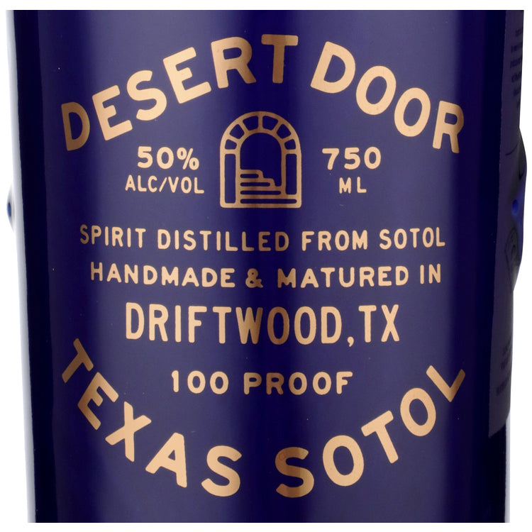 Desert Door Texas Sotol 100 - 750ML - Front Label