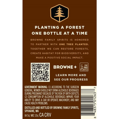 Browne Family Spirits Single Malt Whisky Forest Project 90 - 750ML