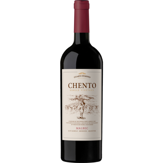 Bodega Cuarto Dominio Malbec Chento Single Vineyard Mendoza 2022 - 750ML