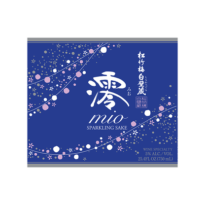 Sho Chiku Bai Sparkling Sake Mio Shirakabe Gura - 750ML - Front Label