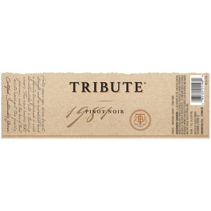 Tribute Pinot Noir Monterey County - 750ML - Back Label