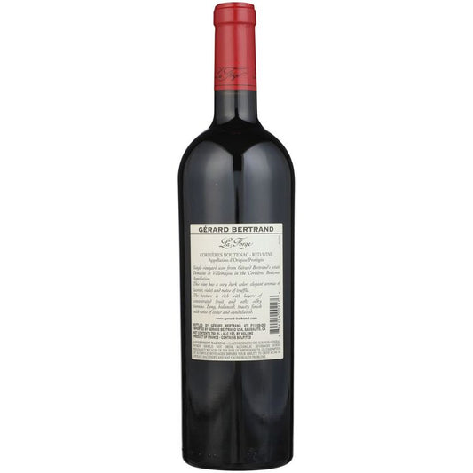 Gerard Bertrand Corbieres Boutenac Rouge La Forge 2020 Wood Box - 750ML - Back
