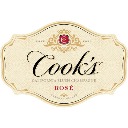 Cook's Blush Champagne Sweet Rose California - 750ML - Front Label
