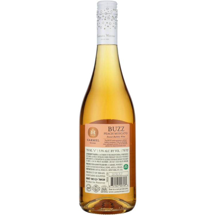 Carmel Winery Peach Moscato Israel - 750ML - Back