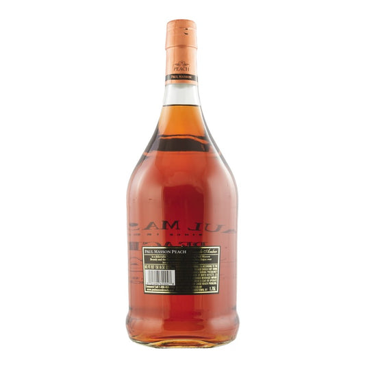 Paul Masson Peach Flavored Brandy Grande Amber 54 - 1.75L - Back