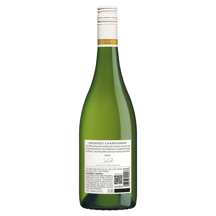 Joel Gott Chardonnay Unoaked California 2023 - 750ML